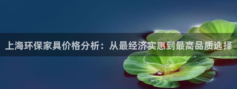 杏耀手机网页登录入口：上海环保家具价格分析：从最经济实惠到最